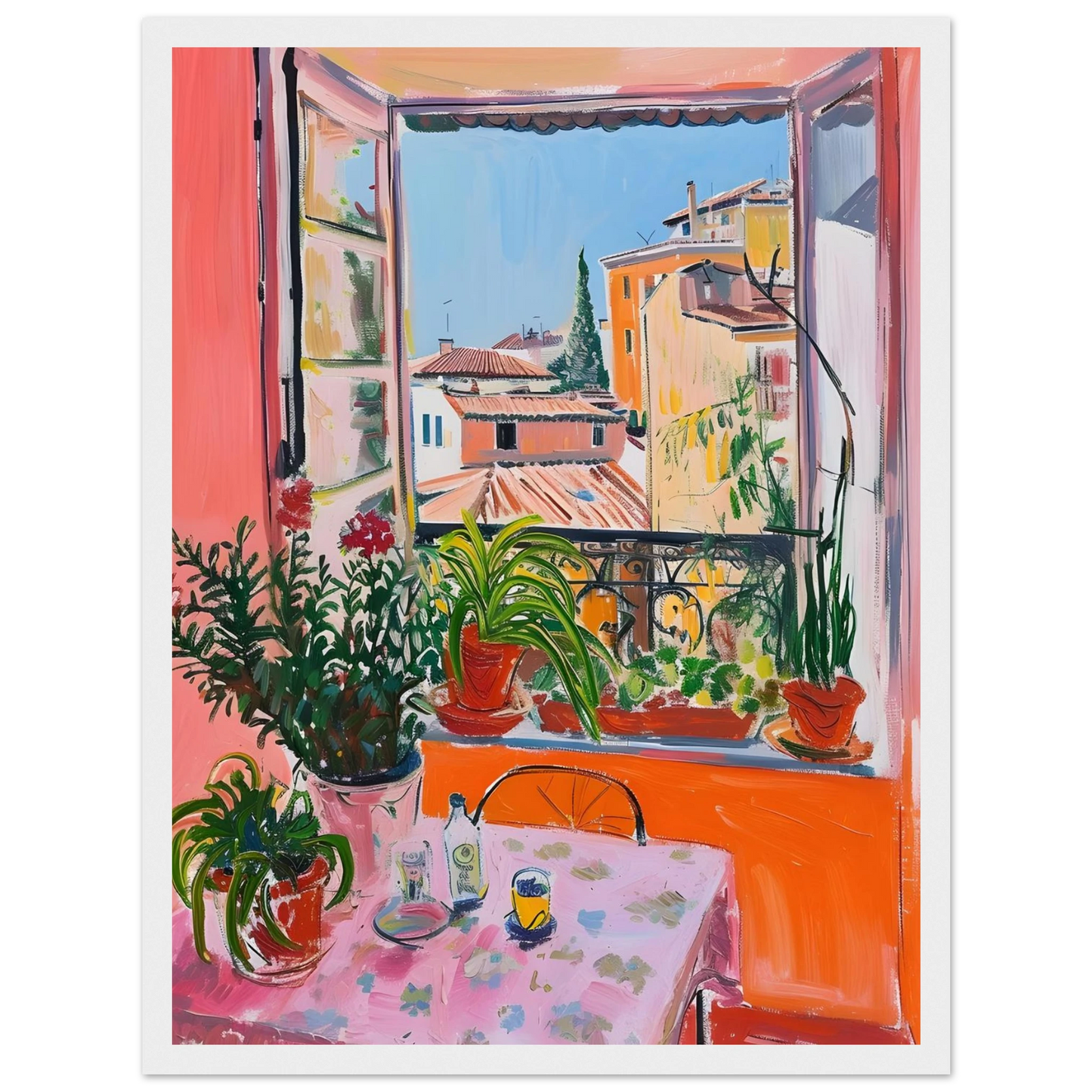Sunny Window View - Poster - Arthena