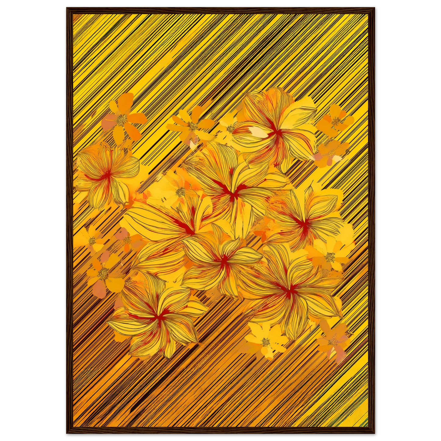 Golden Blossoms - Poster - Arthena