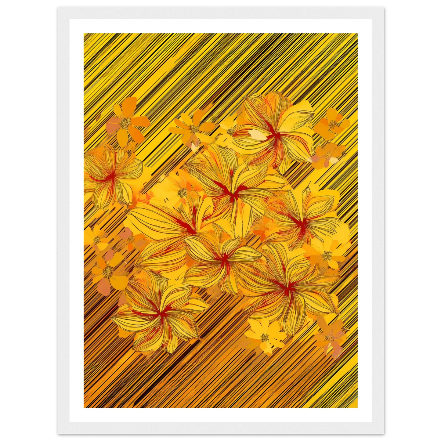 Golden Blossoms - Poster - Arthena