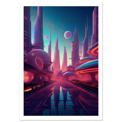 Neon Horizons - Poster - Arthena