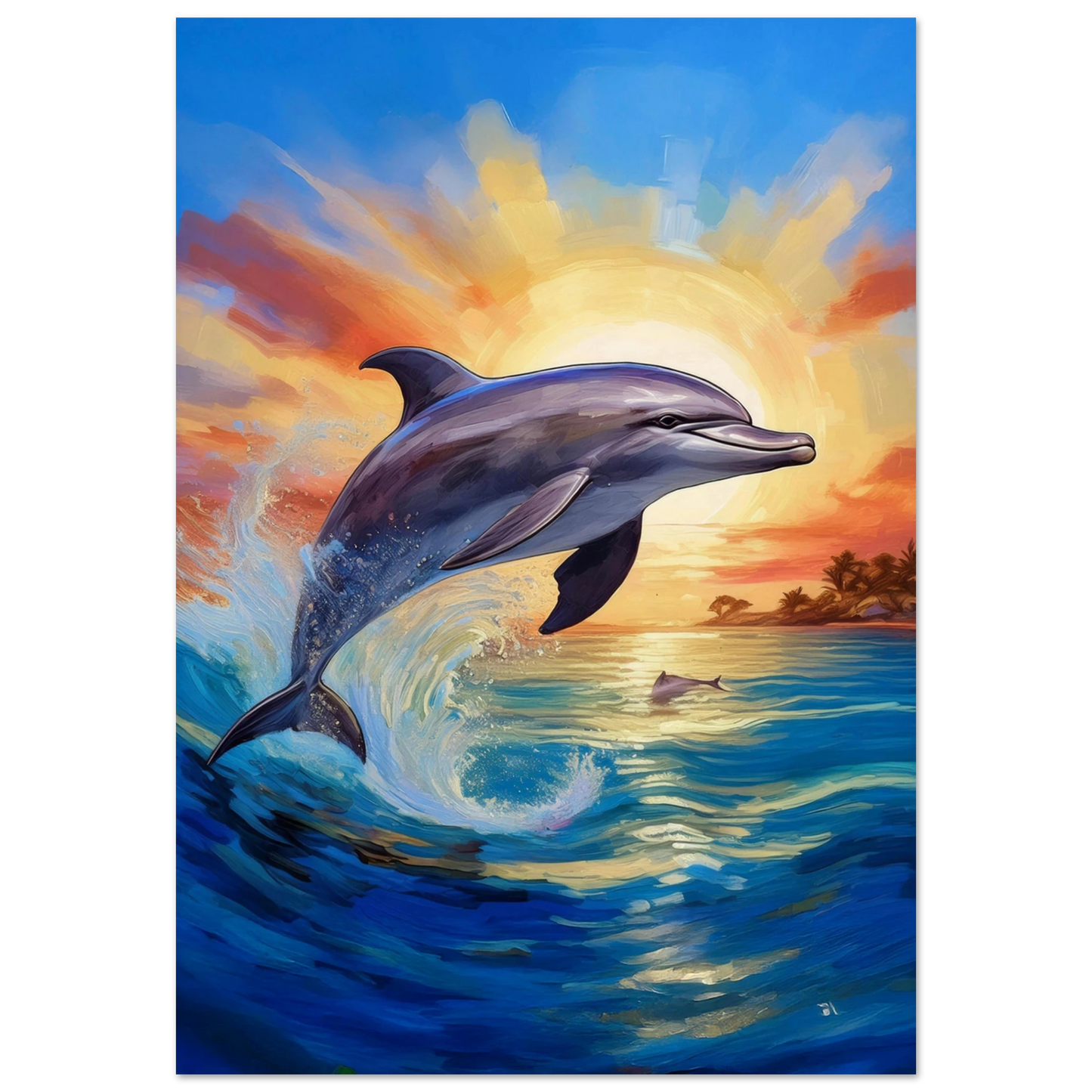 Happy Dolphine - Poster - Arthena