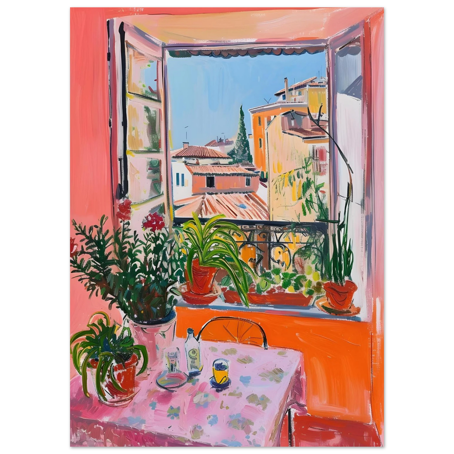 Sunny Window View - Poster - Arthena
