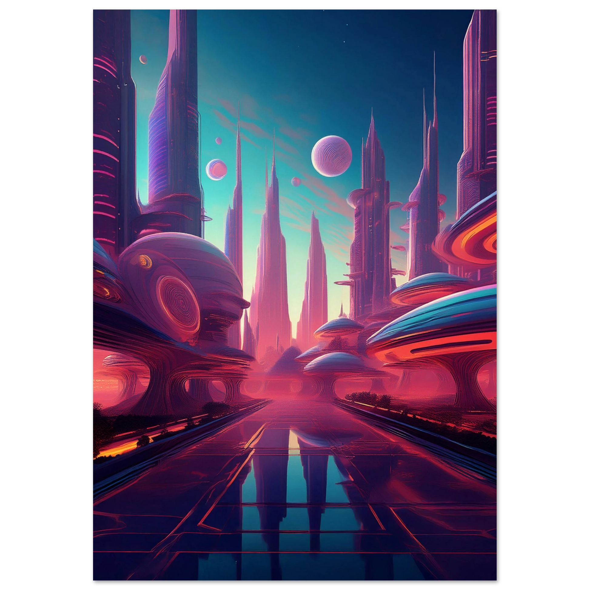 Neon Horizons - Poster - Arthena