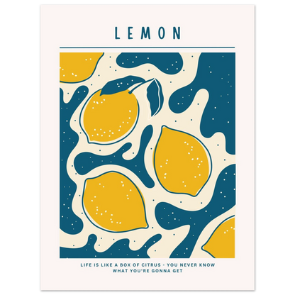 Life is like a box of citrus - Poster - Arthena