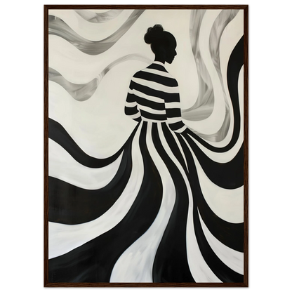 The Striped Silhouette - Poster - Arthena