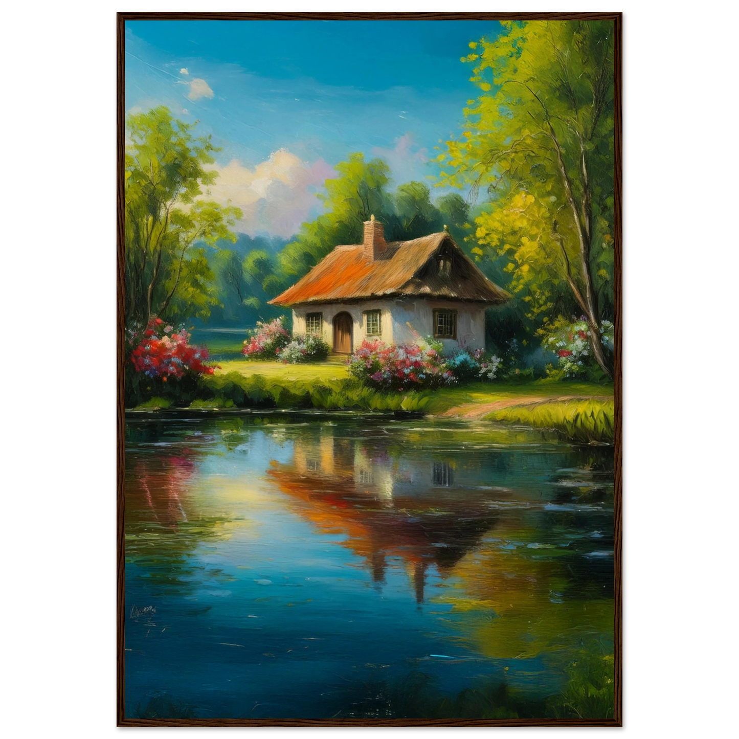 Serenity by the Lake - Poster - Arthena