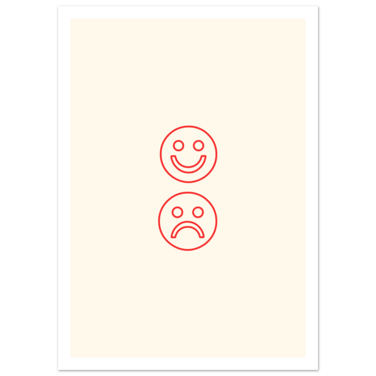 Happy face, sad face - Poster - Arthena