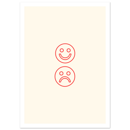 Happy face, sad face - Poster - Arthena