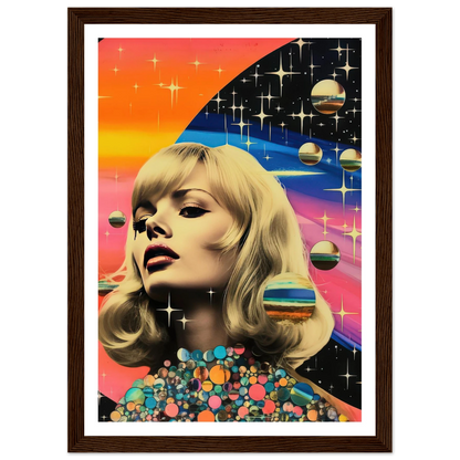 Retro Galaxy Queen - Poster - Arthena