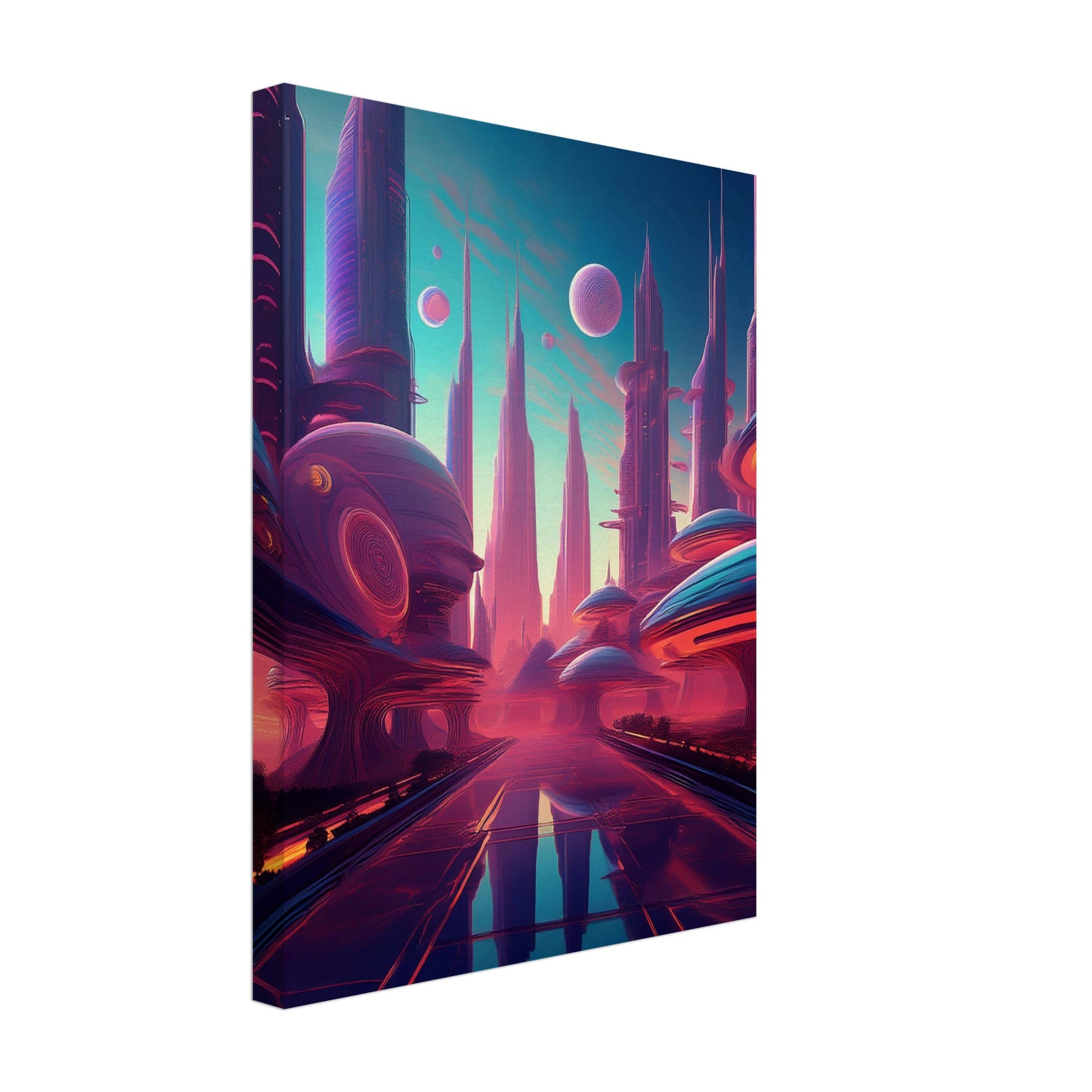 Neon horizons - Canvas - Arthena