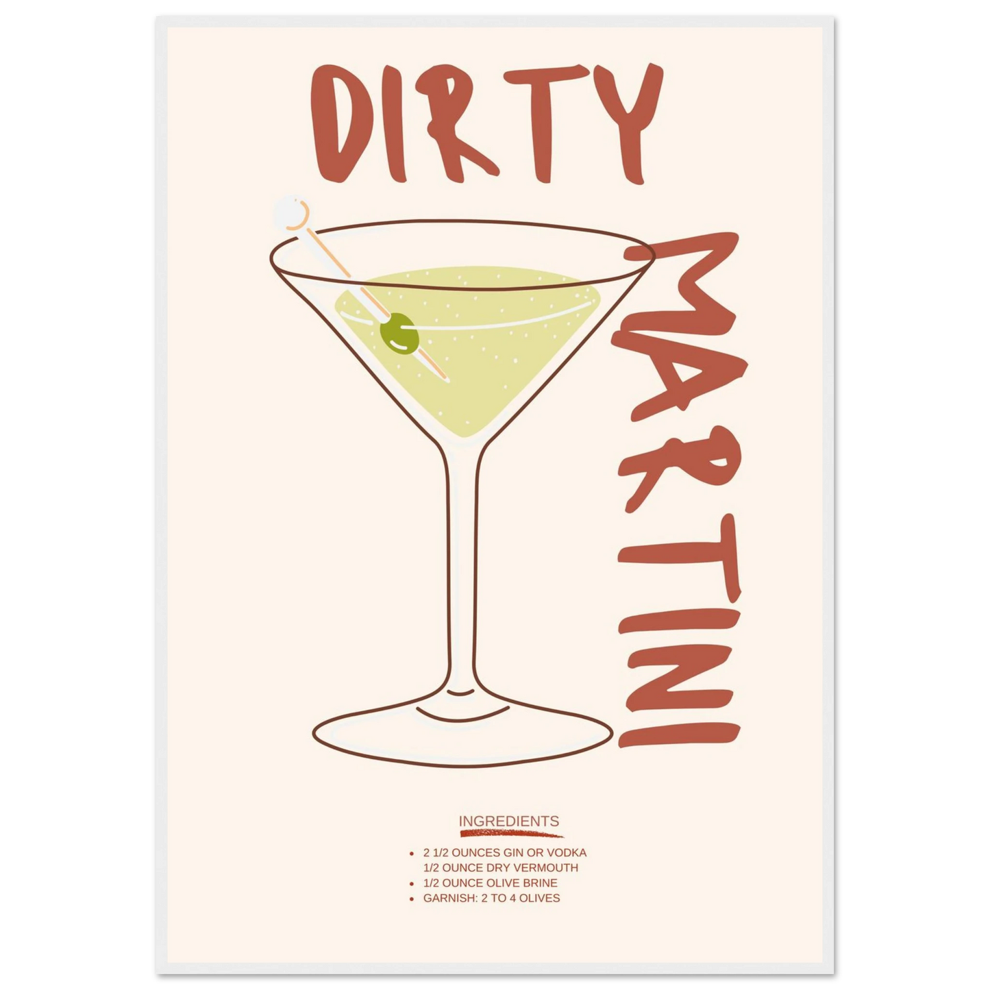 Dirty Martini - Poster - Arthena