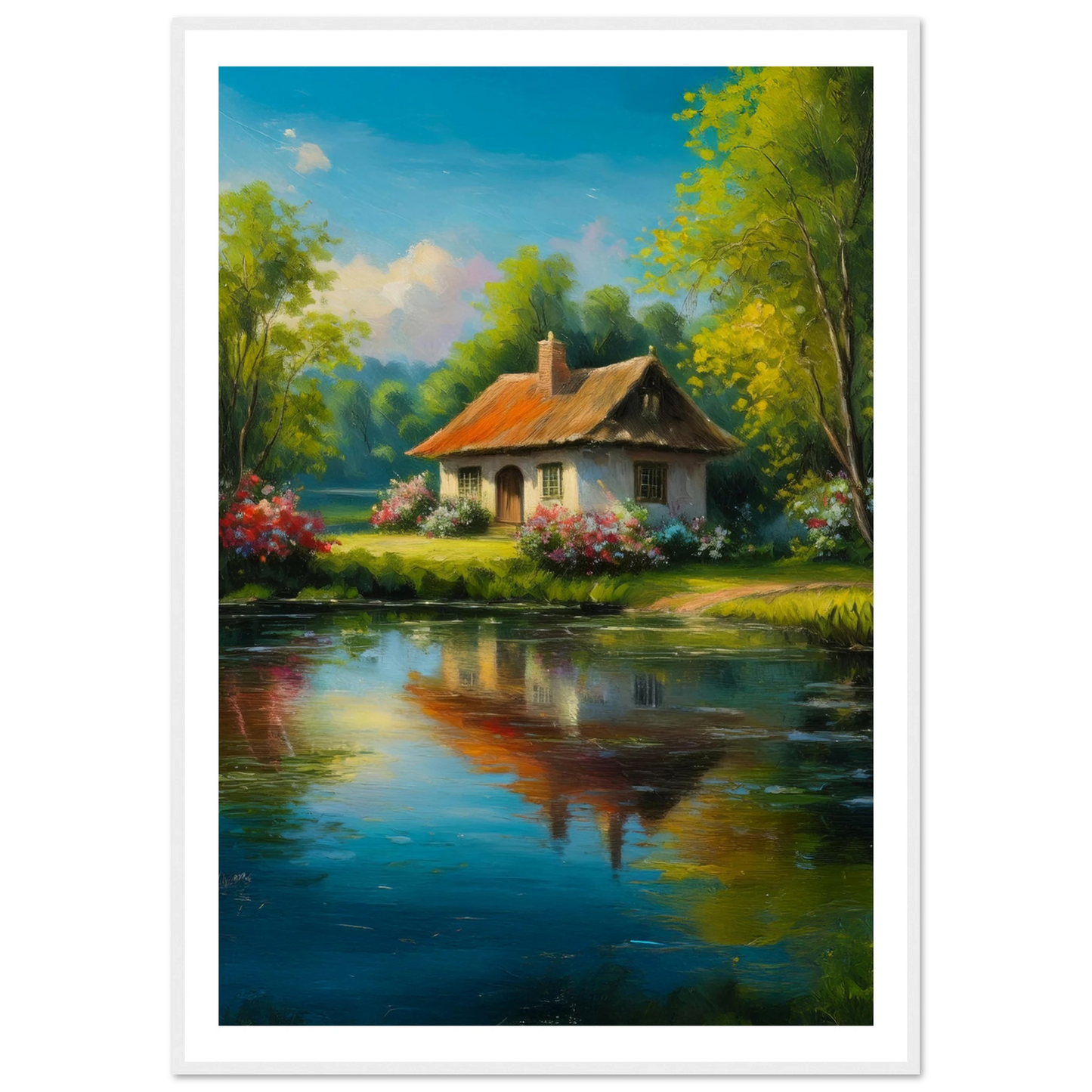 Serenity by the Lake - Poster - Arthena