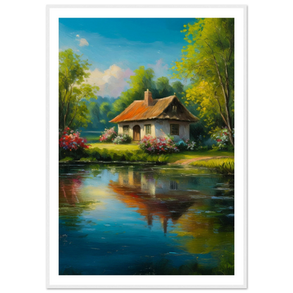Serenity by the Lake - Poster - Arthena