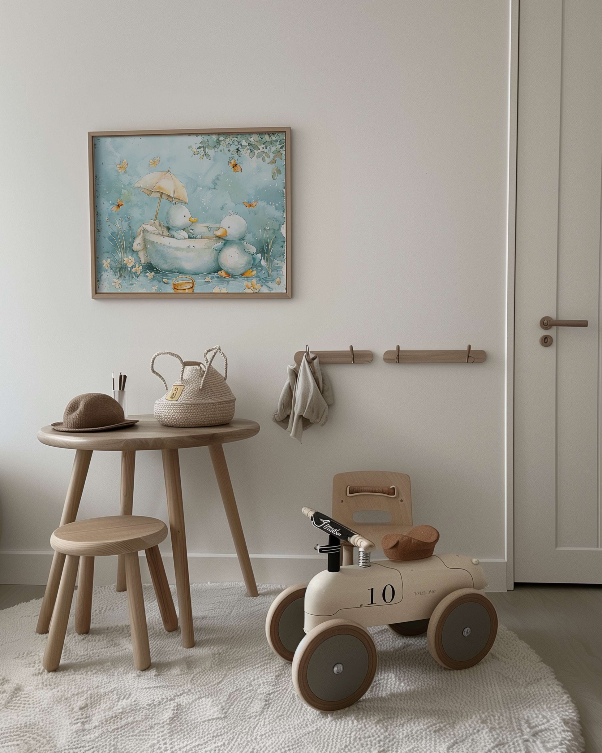 Bathing Ducks - poster - Arthena