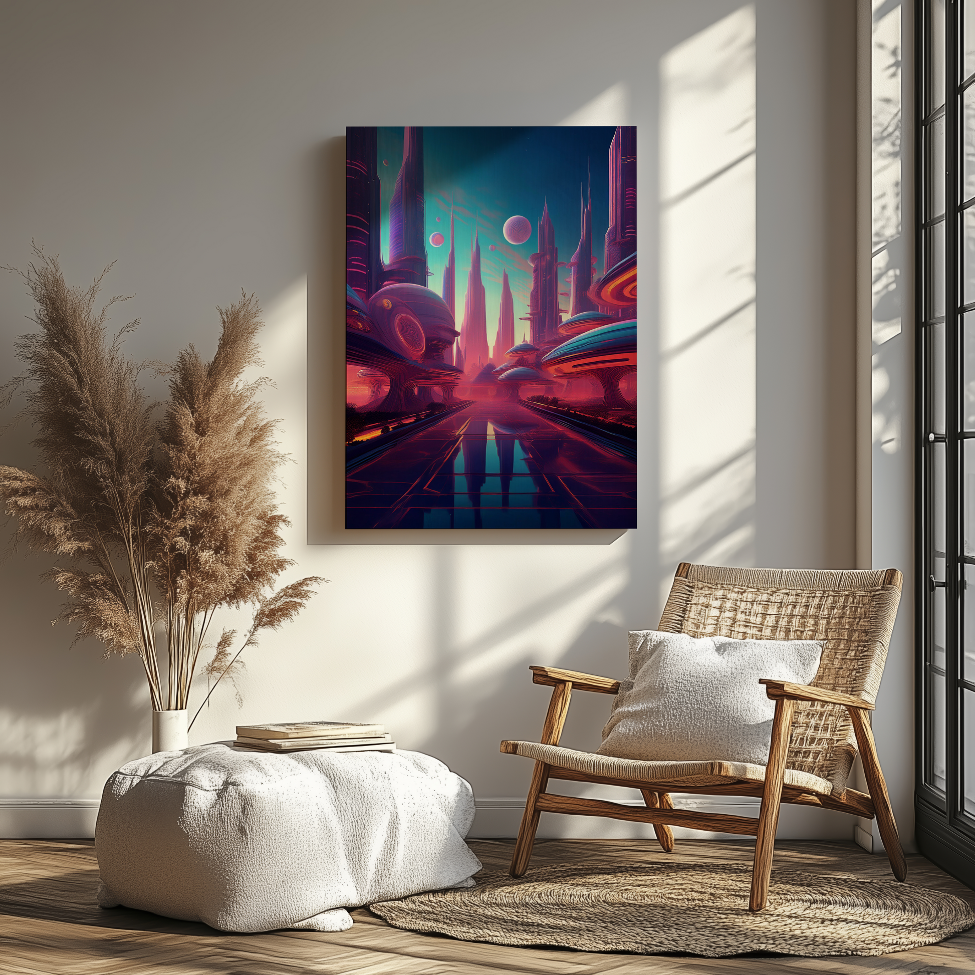 Neon horizons - Canvas - Arthena