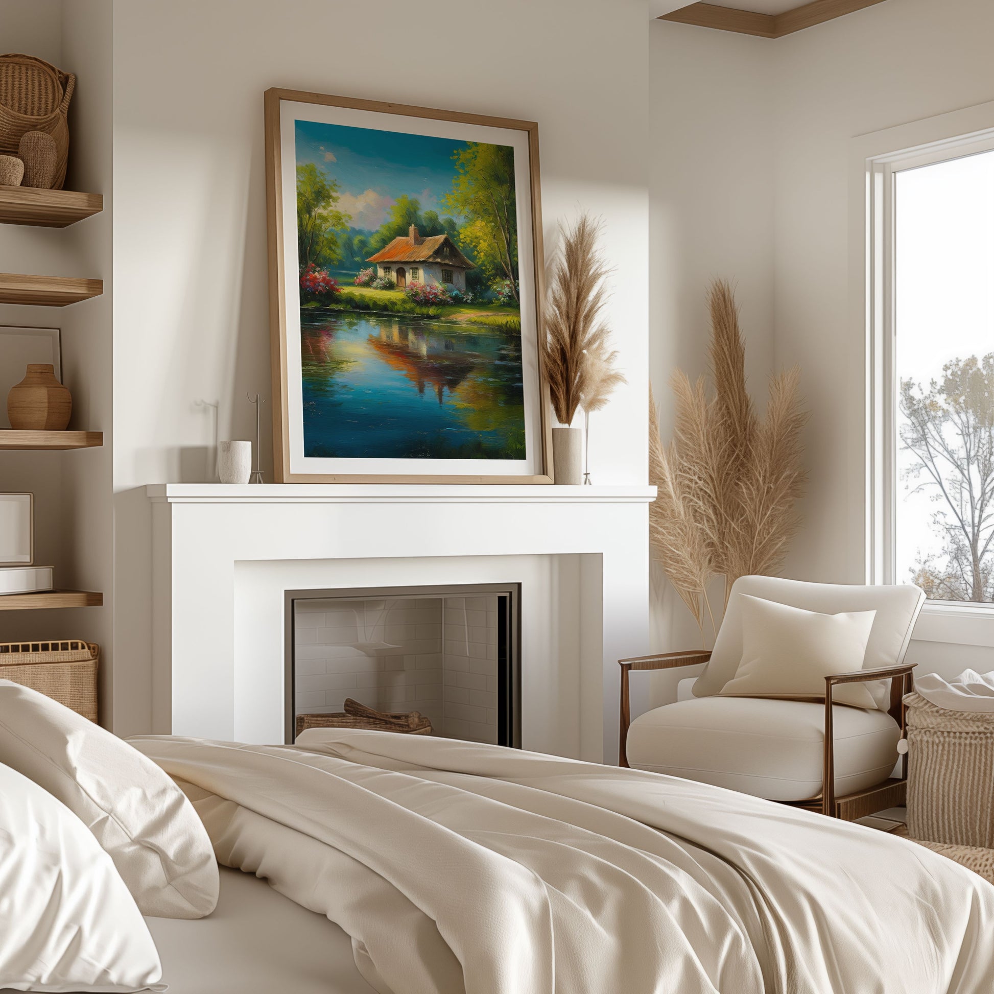 Serenity by the Lake - Poster - Arthena