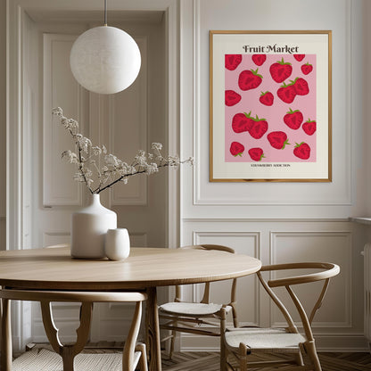 Fruit Market Strawberry - Poster - Arthena