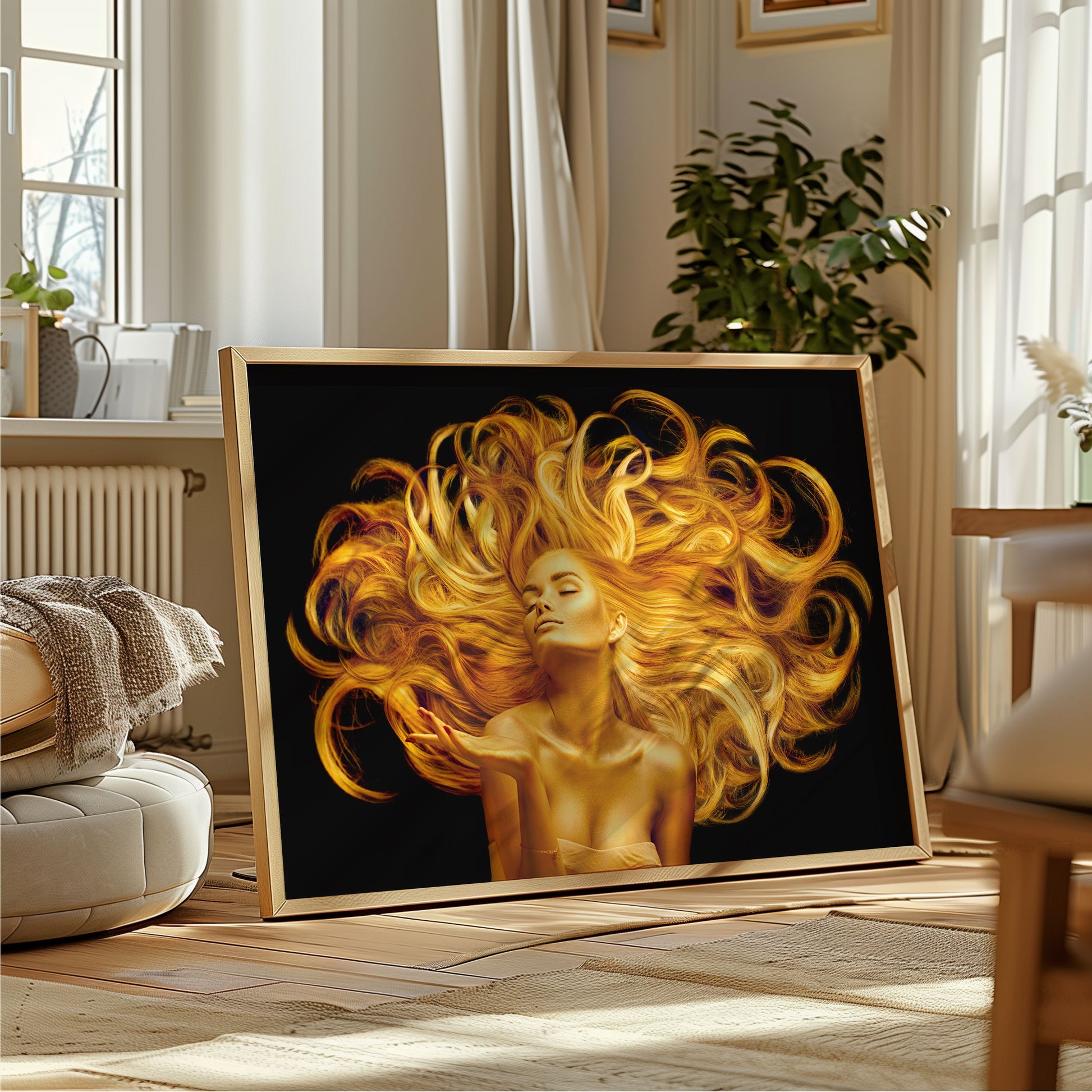Golden Flow - Poster - Arthena