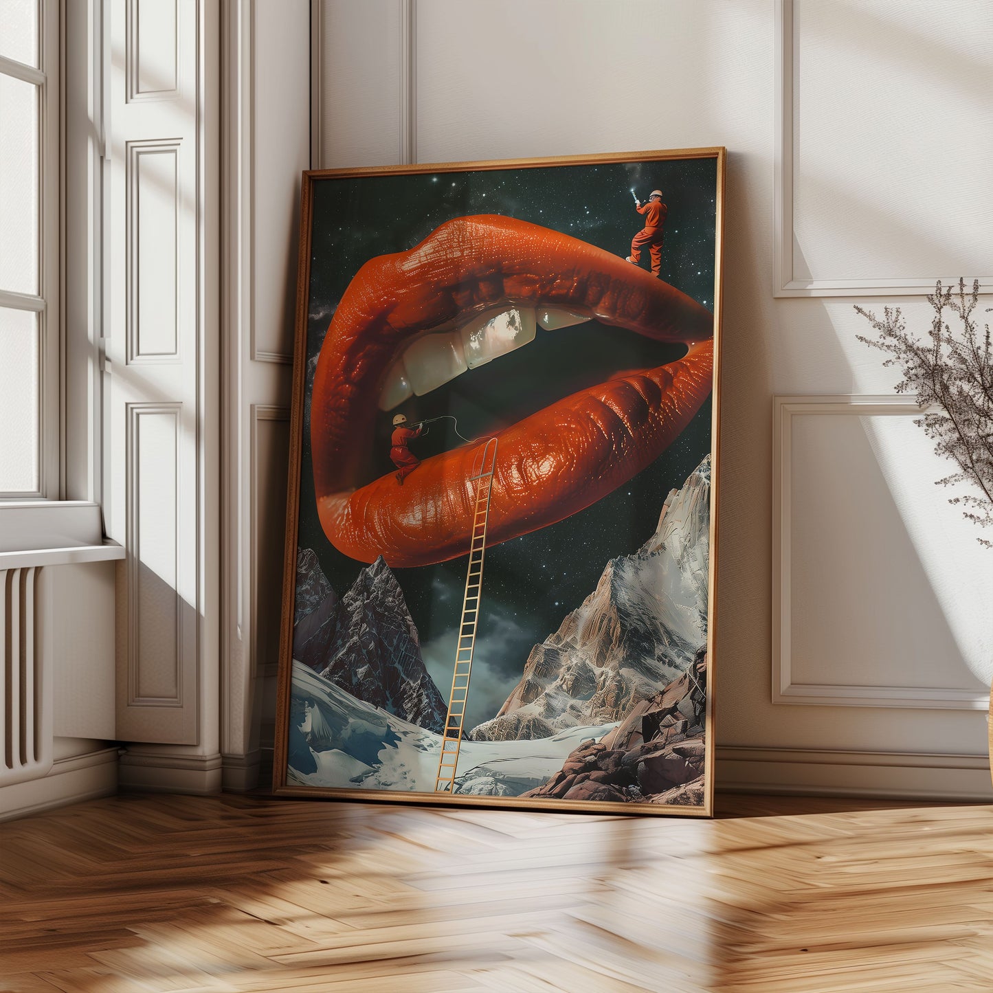 Lip Construction - Poster - Arthena
