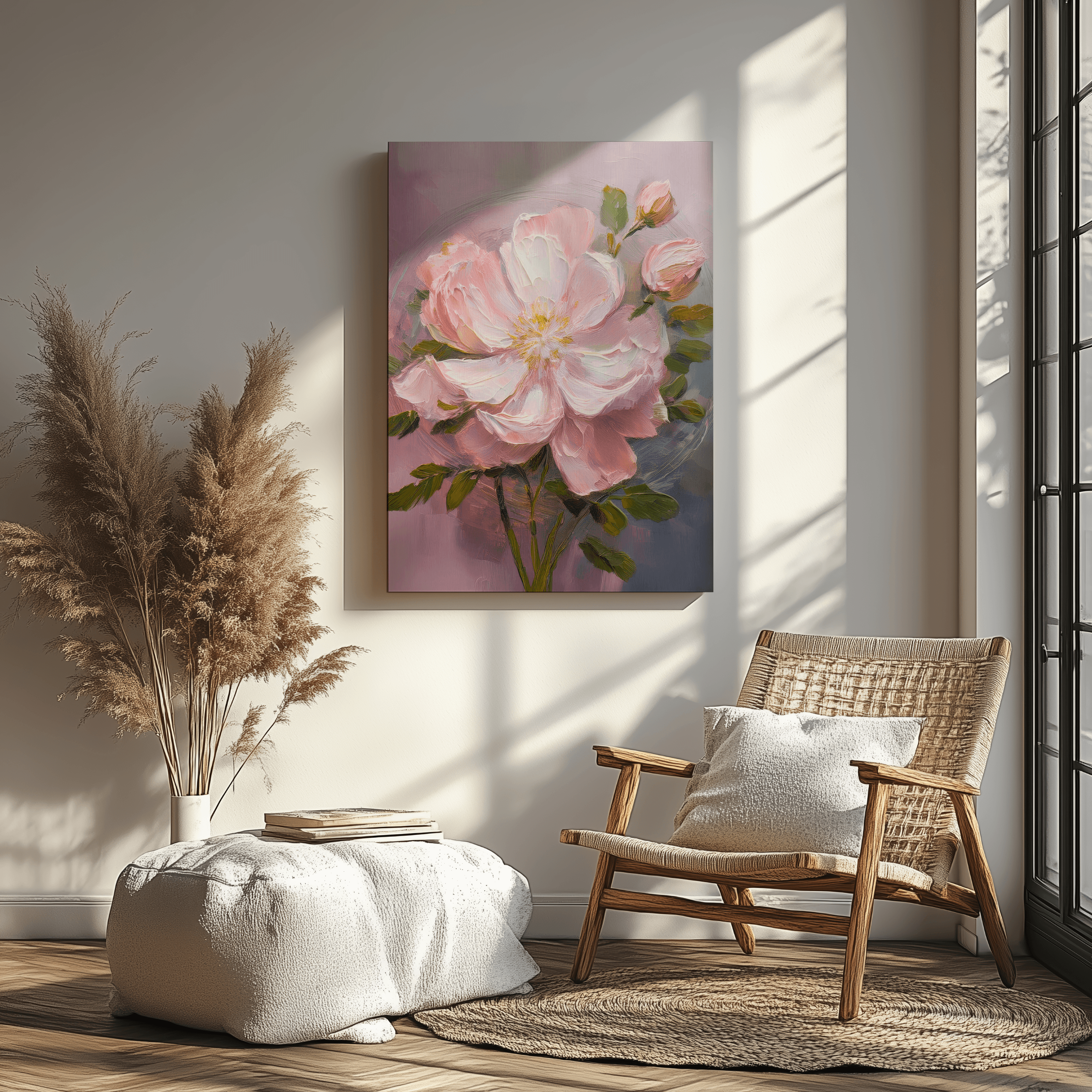 Pink Flower - Canvas - Arthena