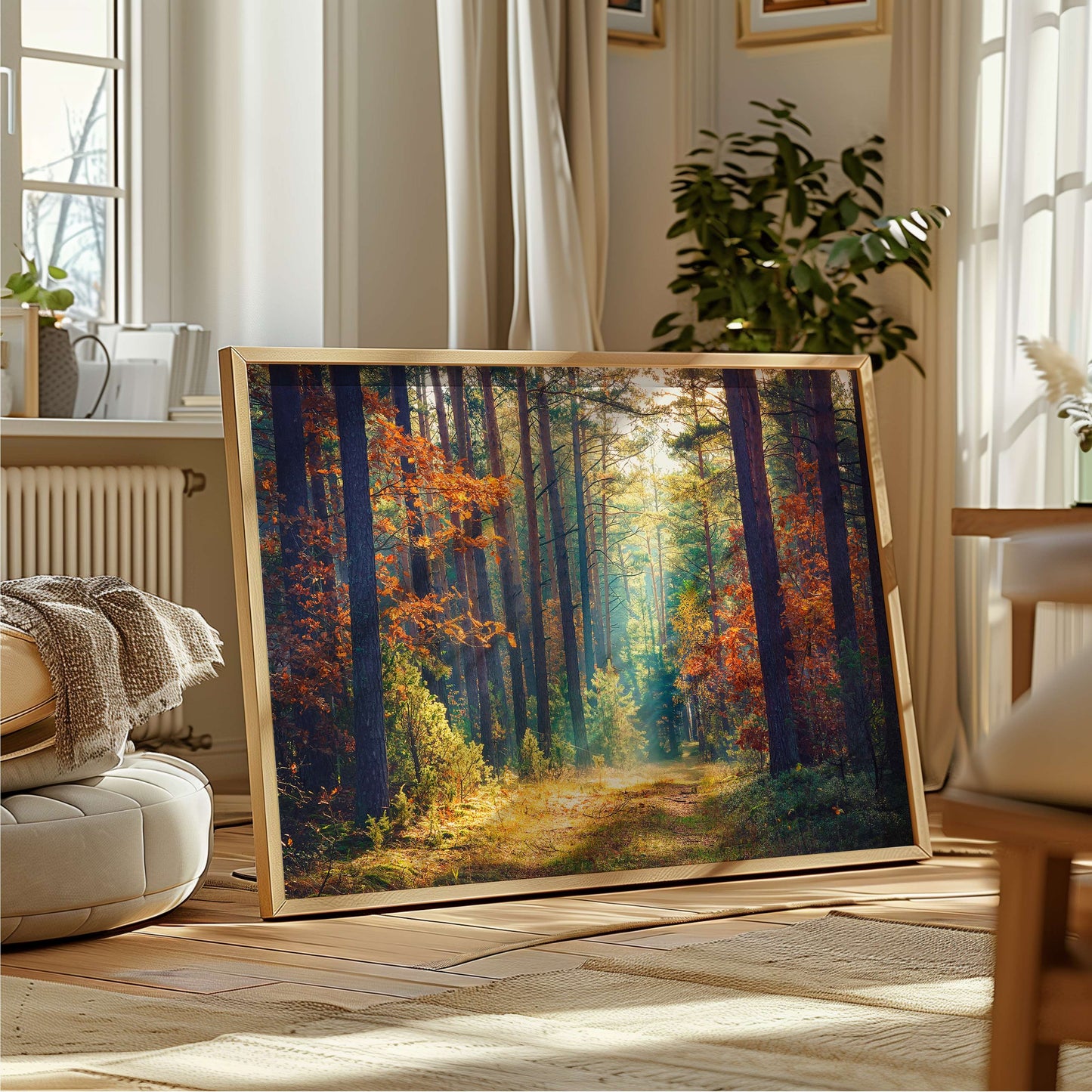 Path of Autumn Glow - Poster - Arthena