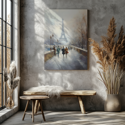 Vinterdag i Paris – Canvas