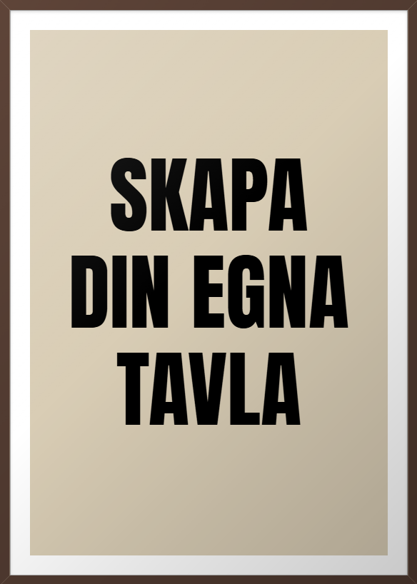 Designa din egen tavla i editorn
