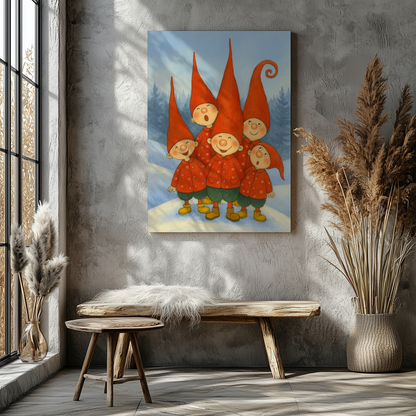 Tomtenissar i Vinterlandet – Canvas