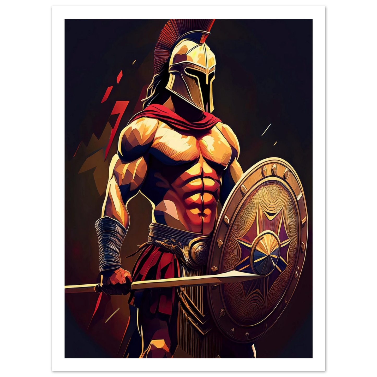 Spartan Warrior - Poster - Arthena