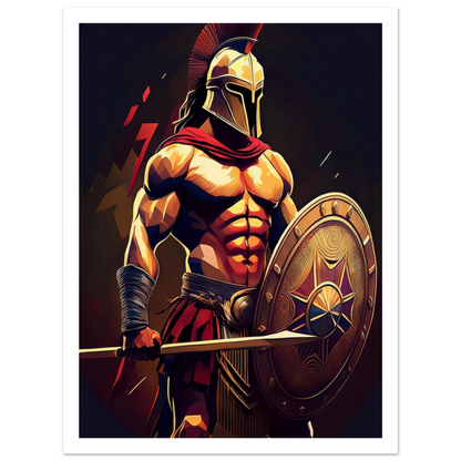 Spartan Warrior - Poster - Arthena