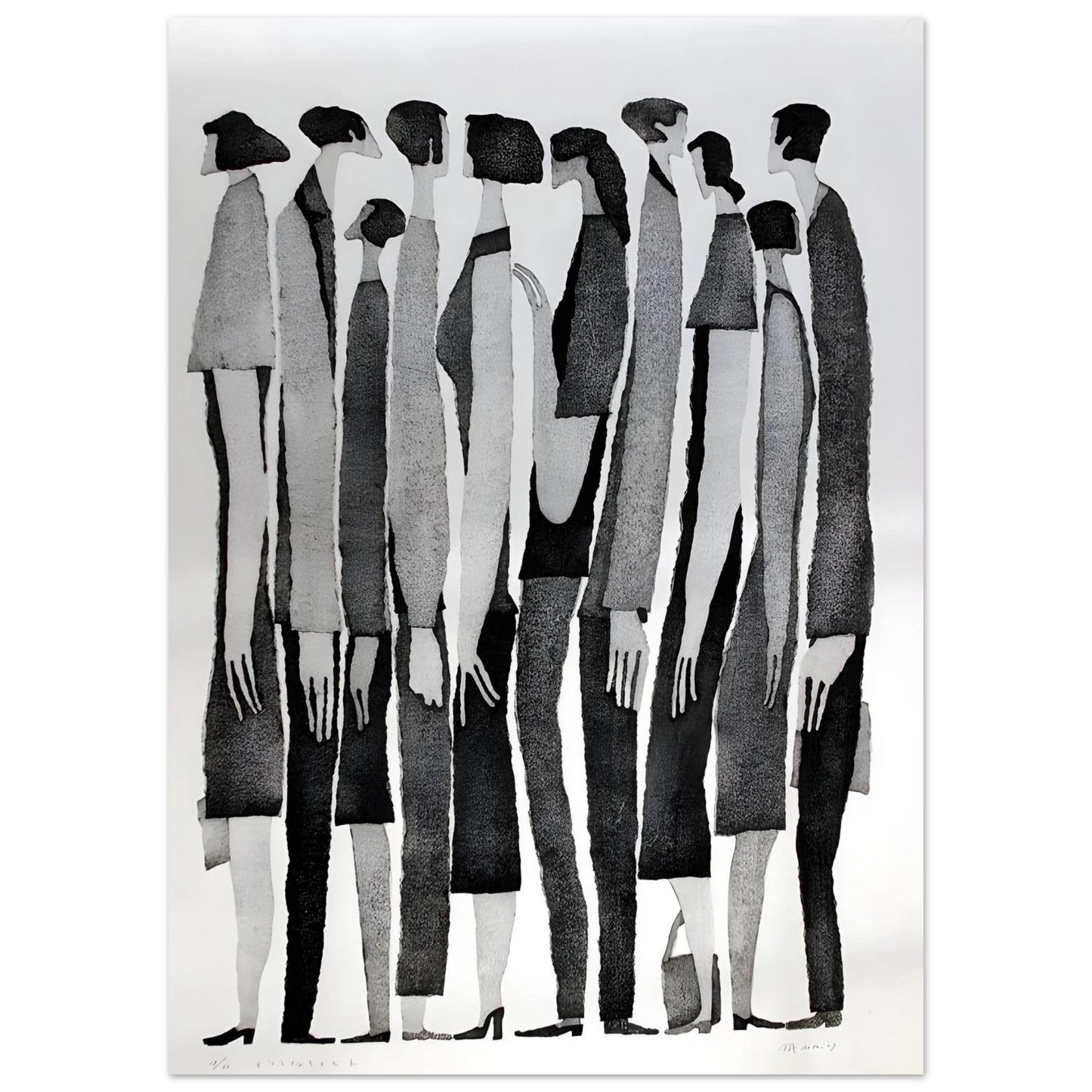 Silent Crowd - Poster - Arthena