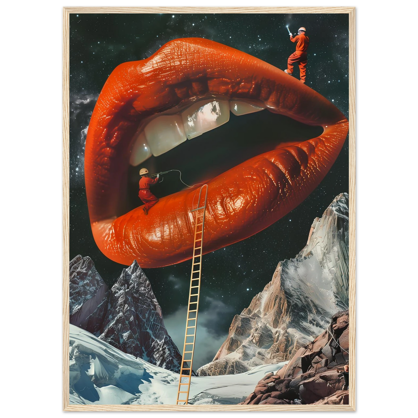 Lip Construction - Poster - Arthena