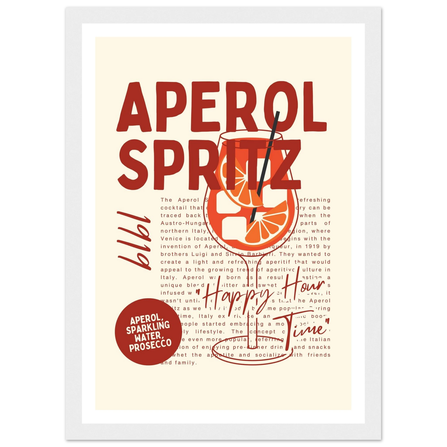 Aperol Spritz 1919 - Poster - Arthena