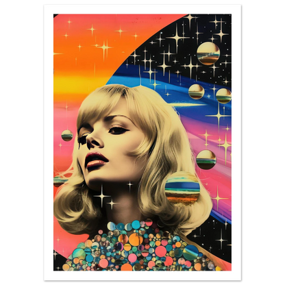 Retro Galaxy Queen - Poster - Arthena
