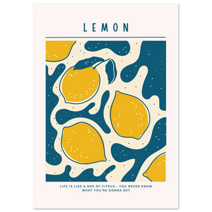 Life is like a box of citrus - Poster - Arthena