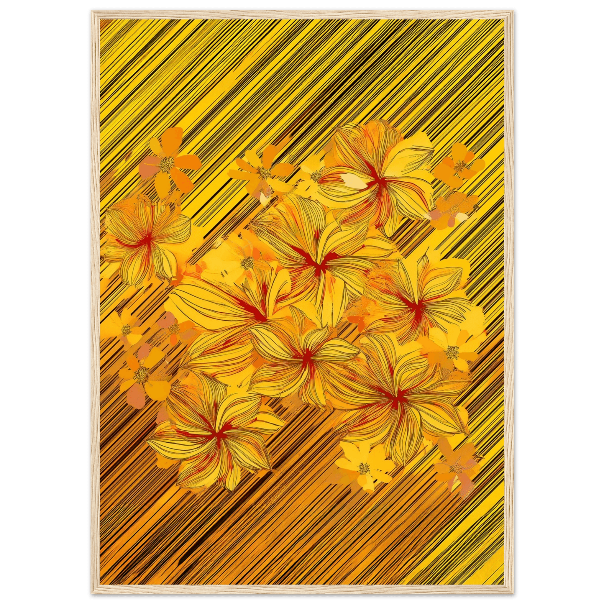 Golden Blossoms - Poster - Arthena