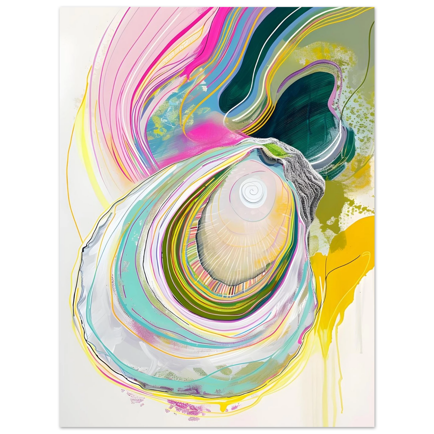 Colorful Oyster - Poster - Arthena