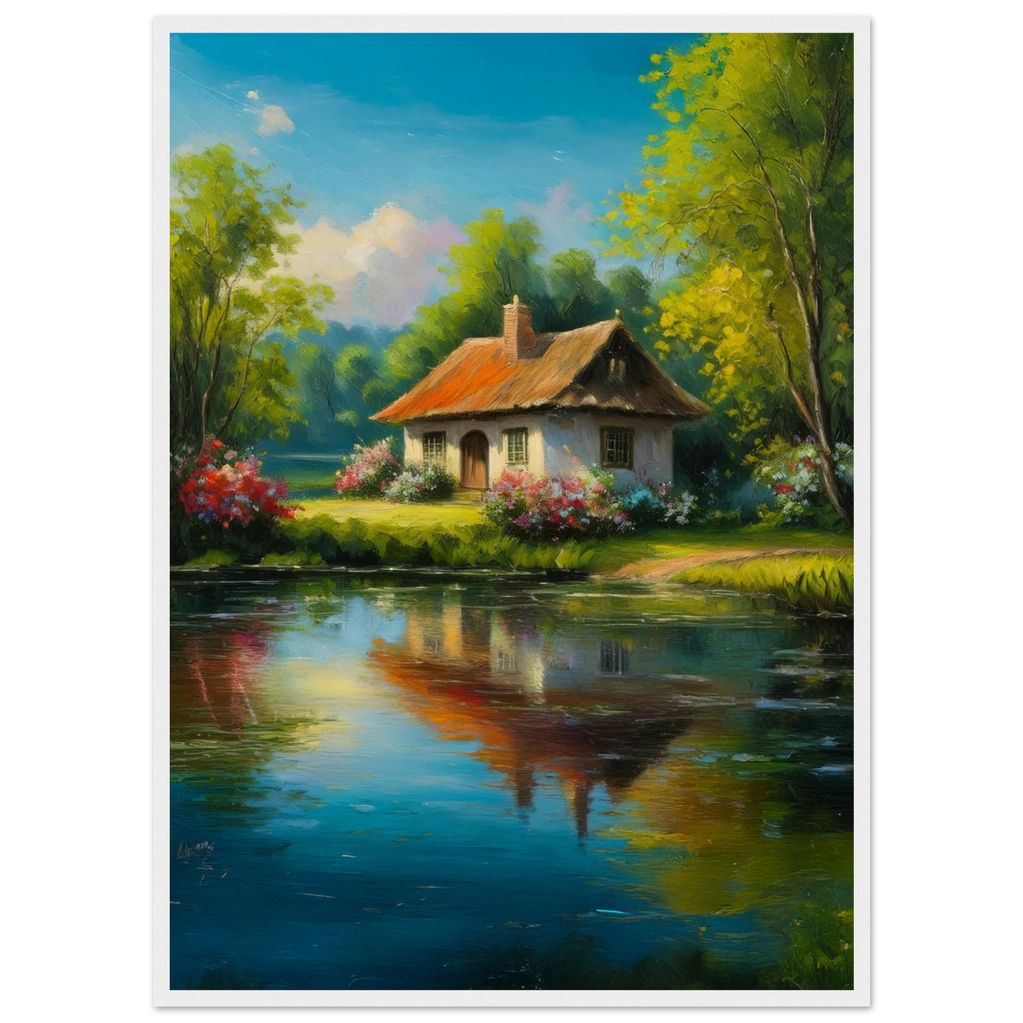 Serenity by the Lake - Poster - Arthena