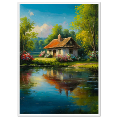 Serenity by the Lake - Poster - Arthena