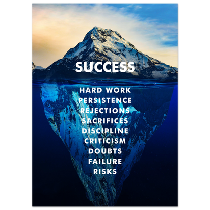The Iceberg of Success - Poster - Arthena