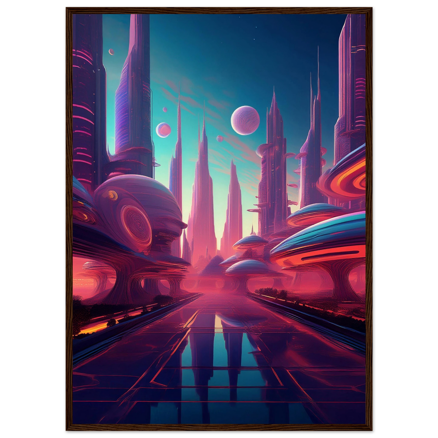 Neon Horizons - Poster - Arthena