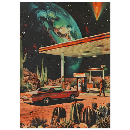 Interstellar Pit Stop - Poster - Arthena