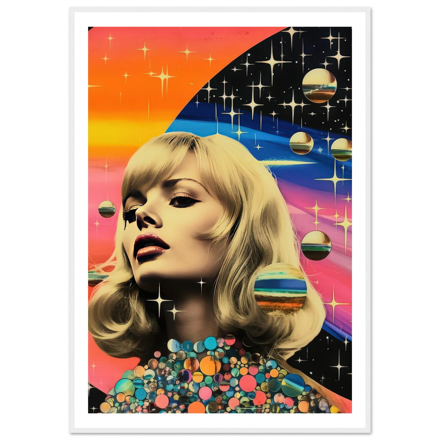 Retro Galaxy Queen - Poster - Arthena