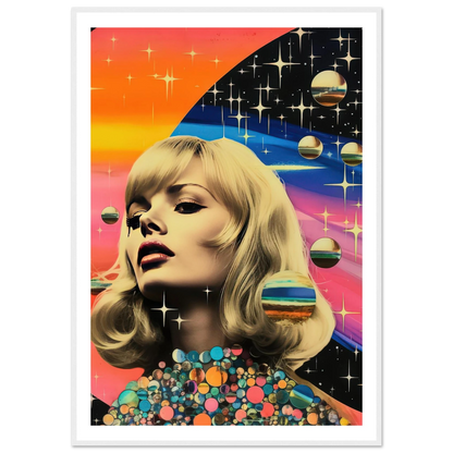 Retro Galaxy Queen - Poster - Arthena