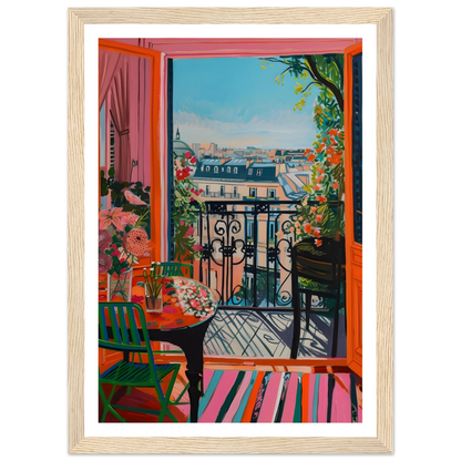 Parisian Balcony Bliss - Poster - Arthena