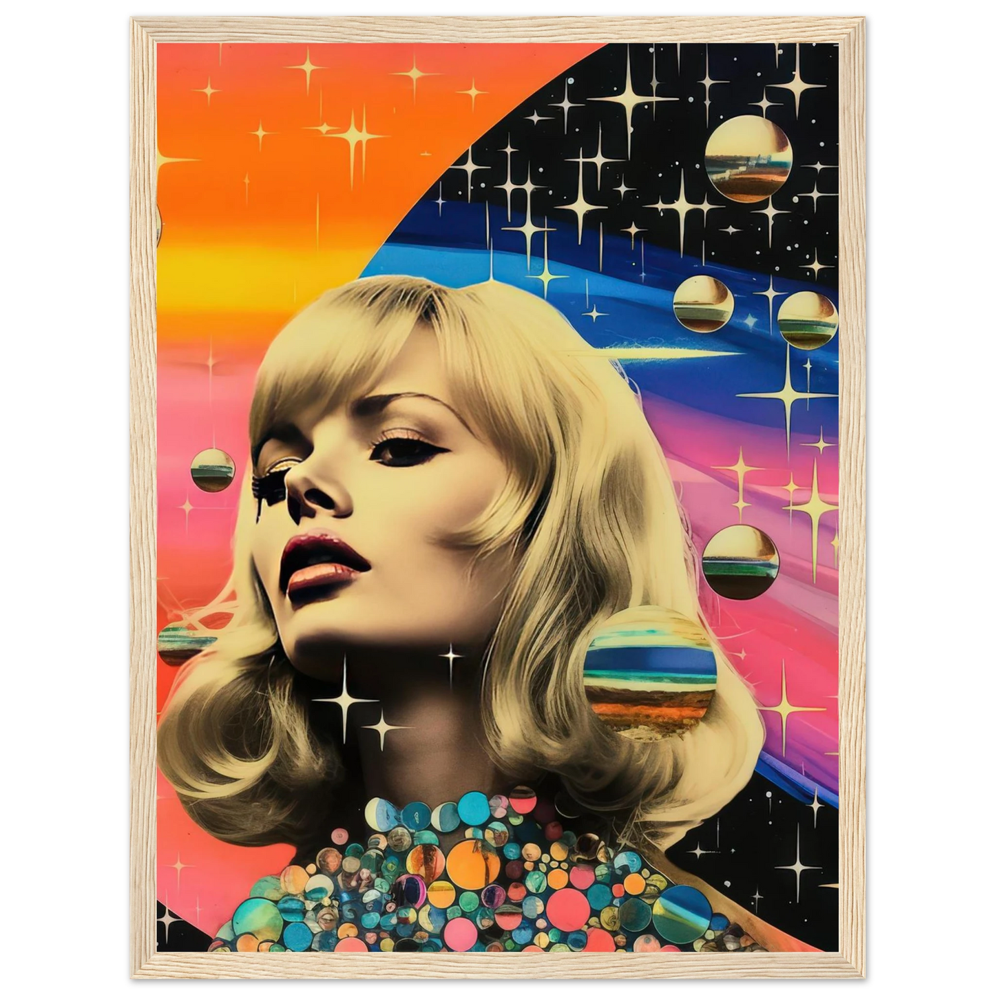 Retro Galaxy Queen - Poster - Arthena