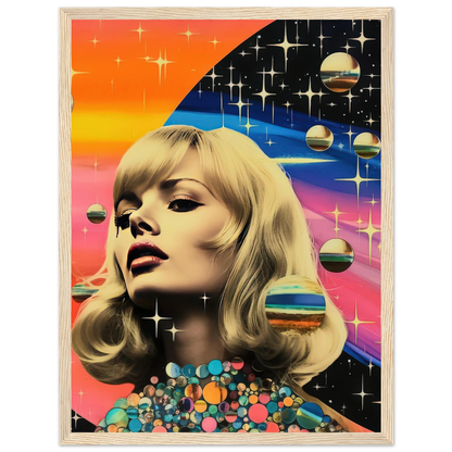 Retro Galaxy Queen - Poster - Arthena