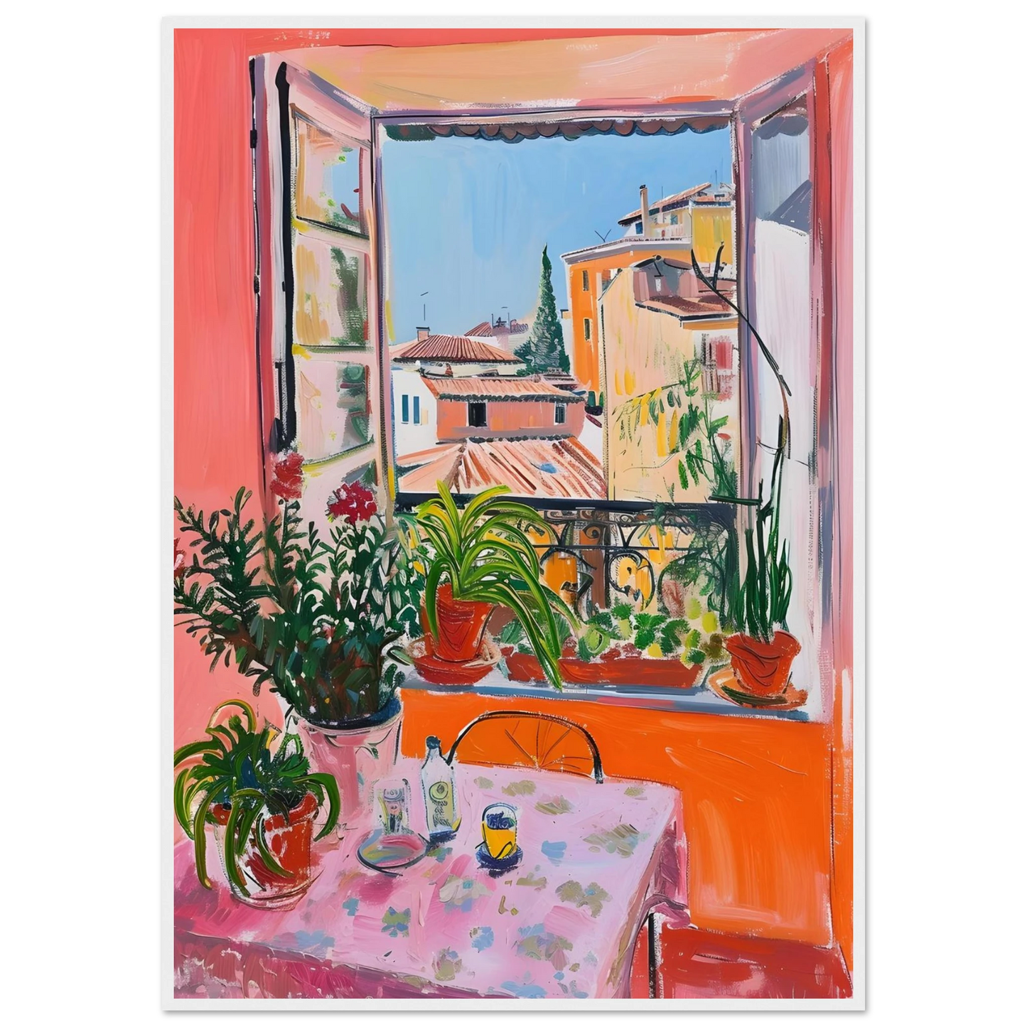 Sunny Window View - Poster - Arthena