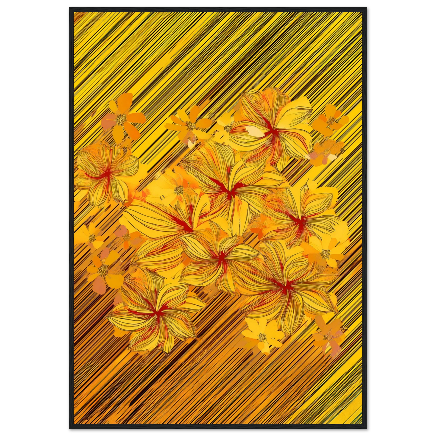 Golden Blossoms - Poster - Arthena