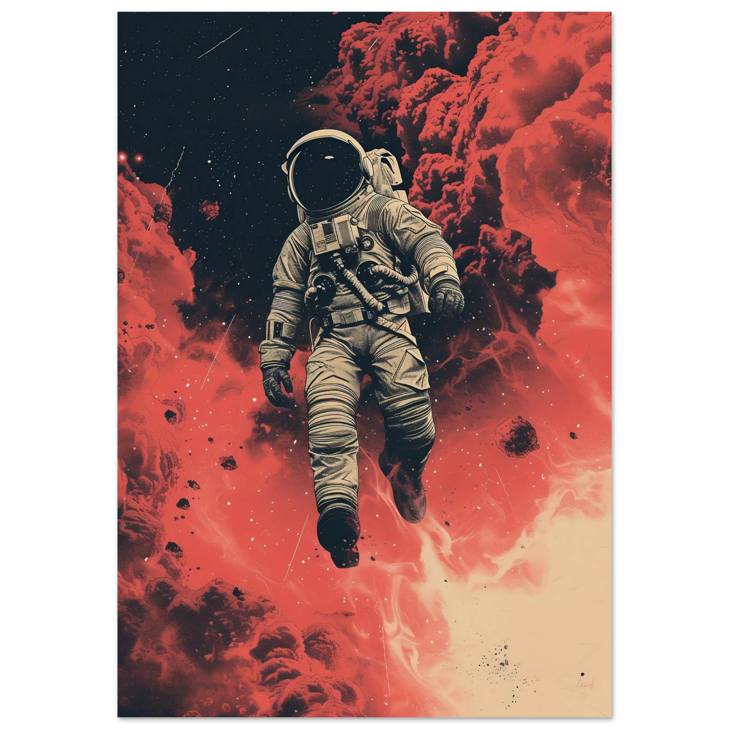 Scarlet Skies The Astronaut - Poster - Arthena